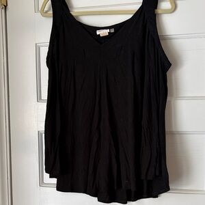 Meadow Rue Elegant Black Tank Top